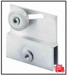 Frameless Sliding Shower Door Top Bracket, 3/4 In., Flat Plastic Wheel, Steel Ba. Fixed Price $13.64.