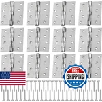 Yaocom 12 Pcs 4'' Ball Bearing Door Hinges Stainless Steel Heavy Duty X. Fixed Price $99.38.