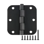 30 Pack Rounded Matte Black Door Hinges 3.5 Inch 5/8" Radius Interior 1/2" .... Fixed Price $103.99.