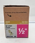 (5) Everbilt C707-5-A-LF 1/2" Forged Bronze 90-DEGREE Hyset Elbow. Fixed Price $19.50.