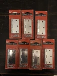 Lot Of 7 Everbilt Utility Hinge 3-1/2 Zinc Plated. Fixed Price $17.84.