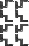 Wrought Iron Lift-off Pintle Shutter Hinges 6.5" Black Colonial Hardware, 4 Pa. Fixed Price $199.99.