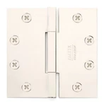 Lot Of 2 Emtek Square Barrel Door Hinges Brass 4.5 X Polished Nickel. Fixed Price $64.99.