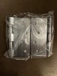 Ball Bearing Hinge, X -1/4 Radius Corner, 2-PACK, Satin Chrome By Stone Harb. Fixed Price $9.95.