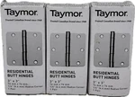 Taymor 25-PKBLK8545A 3" Door 1/4" Radius Matte Black Hinges Lot Of 6 New. Fixed Price $23.95.