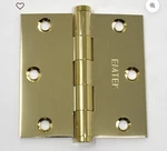 Emtek 92013 3.5"X3.5" Square Corner Plain Bearing Mortise Hinge Pair Brass. Fixed Price $14.99.