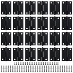 Leifeny 24 Pack 1.5 Black Door Hinges, Small Inch,. Fixed Price $16.87.