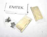 Lot Of Emtek Solid French Brass Hinges 4" X 2" 961247 Residential Duty. Fixed Price $40.99.