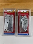 2X New Vintage 2003 Ace Hardware 2PK 3" Light Duty Strap Hinges Zinc. Fixed Price $13.19.