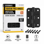 Everbilt 3-1/2 In. X 5/8 Radius Matte Black Squeak-free Door Hinges 24 Pack. Fixed Price $25.00.