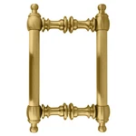Crl C0L6X6SB Satin Brass 6" Colonial Style Back-to-back Pull Handles. Fixed Price $138.61.