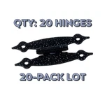 20-HINGES Laurey Surface Mount Colonial Black Hammered Flush "h" Cabinet 21114. Fixed Price $22.09.