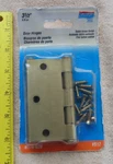 6 Hinges National Hardware Makers Removable Pin 3 1/2'' Satin Brass Finish. Fixed Price $25.95.