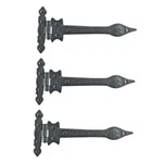 Door Strap Hinge Wrought Iron Spear Tip 9 In. Set Of 3 Renovator's Supply. Fixed Price $61.99.