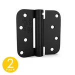 3.5 In. X Matte Black Full Mortise Spring Squared Radius Door Hinge With. Fixed Price $35.99.