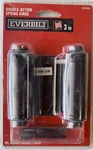 Everbilt 3" Square Oil-rubbed Bronze Double-action Spring Door Hinge 272233. Fixed Price $15.95.
