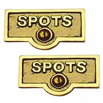 Switch Plate Tags "spots" Name Sign Labels Lacquered Pack Of 2 Renovators Supply. Fixed Price $27.99.