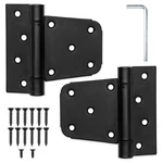 Heavy Duty Shed Door Hinges, 2 Pack - Black Squar For Gate, Barn Storage. Fixed Price $21.40.