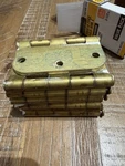 Everbilt 12 Pack Squeak Free Door Hinges 3-1/2" X 5/8"RADIUS Satin Nickel. Fixed Price $12.00.
