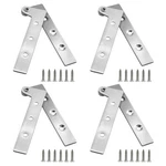 4 Pcs Inch 360 Degree Rotatable Door Pivot Hinges Stainless Steel Screws. Fixed Price $26.59.