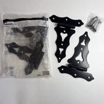 4 Pcs-national Hardware N109-032 859 Ornamental/reversible Hinges, 8", Black. Fixed Price $40.00.