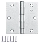 Satin Nickel 3.5" Interior Door Hinges 18-PACK Square Corner Flat Iron Hardware. Fixed Price $72.80.