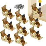 Ydajiuri Folding Brackets 8 Pack Heavy-duty Self-locking Hinges With Screws. Fixed Price $25.06.