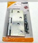 National Hardware 4" Non Removable Pin Hinges Door Brass New V505 N261-669. Fixed Price $8.95.