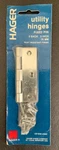 Nos Hager 2PC 3IN. Steel Utility Hinges Fixed Pin CD1838 US2C Made Usa. Fixed Price $11.20.