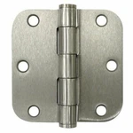Deltana S35R5HD15 3.5X3.5X0.62" Heavy Duty Radius HINGE44; Satin Nickel - Steel. Fixed Price $7.65.