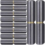 Hinzic 10 Pcs Weldable Barrel Hinges, 2-1/2" Long 3/8" Diameter, Heavy Duty Carb. Fixed Price $7.99.