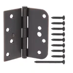 3 Pack Everbilt 4" Square X 5/8" Radius Oil-rubbed Bronze Squeak-free Door Hinge. Fixed Price $16.41.