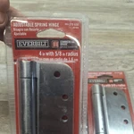 Everbilt 4" Adjustable Spring Hinge W/ 5/8" Radius Satin Chrome Finish 275 830. Fixed Price $20.00.