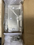 Emtek 91033US15 3.5"X3.5" Satin Nickel Mortise Hinge Pair, 5/8" Radius Corners. Fixed Price $11.54.