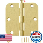 Amzgod Gold Door Hinges 24 Pack 3.5 Inch Rounded Satin Brass Heavy Duty Interior. Fixed Price $79.13.