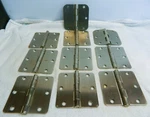 Lot Of 10 Stanley Satin Nickel With Radius & Square Corner Door Hinges. Fixed Price $9.90.