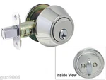 Deadbolt Single Cylinder Polished Chrome Door Keyed Kwikset Keyway Locks. Fixed Price $19.99.