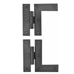 Wrought Iron Cabinet Hinges - Black Left And Right Colonial Style. Fixed Price $22.99.