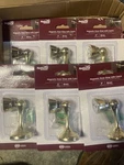 7-PACK Lot National Hardware N328-161 Magnetic Door Stop Floor Wall Mount Brass. Fixed Price $22.05.