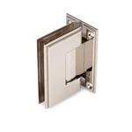 Portals L.10.141 Wall To Glass Full Backplate Hinge - Polished Nickel. Fixed Price $70.00.