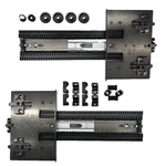 New Knape & Vogt Kv 8092SP Heavy-duty 12" Ebony Black Pocket Door Set. Fixed Price $49.99.