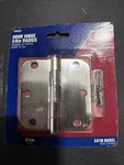 Ace 5368337 Door Hinge 5/8IN Radius Satin Nickel 1/2IN. Fixed Price $12.00.