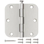6 Nickel Door Hinges Brushed 3 1/2 Interior Pack, Satin. Fixed Price $21.82.