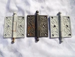 Matching Antique Victorian Eastlake Cast Iron Door Hinge Lot 3-1/2". Fixed Price $35.00.