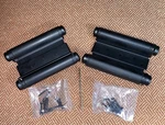 2 Matte Black Cafe Door Hinge - Adjustable Double Action Spring 6 Inch. Fixed Price $75.00.