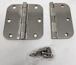 Anvil Mark 561131 3-1/2" X Butt Hinges Satin Nickel Qty 10. Fixed Price $37.79.