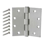 3-PACK Everbilt 4-1/2 In. Square Satin Chrome Commercial Grade Door Hinges 20442. Fixed Price $29.95.