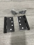 Emtek 94014US19 4" X Steel Heavy Duty Hinges Pair - Flat Black *read*. Fixed Price $16.19.