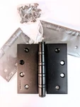 Stainless Steel Ball Bearing Hinges Matte 4'' Square Corner, BLACK-3 Pack. Fixed Price $33.00.