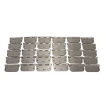 Gatehouse Satin Nickel 3.5" X Door Hinges With 5/8" Radius Lot Of 30. Fixed Price $39.99.